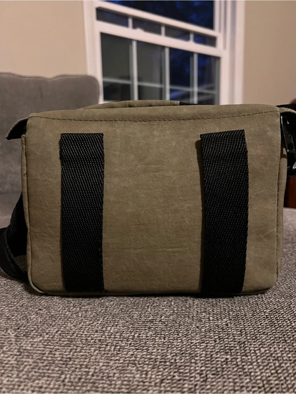 Samsonite Olive Green Messenger Camera Bag with Black Strap